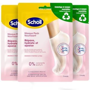 Scholl - 3 stuks droge voeten – voetverzorging zeer hydraterend – kokosolie
