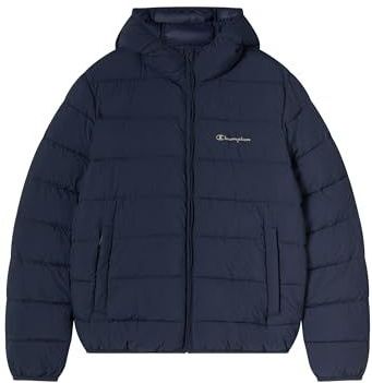 Champion Legacy Heren, Gewatteerde Outdoor Jacket, L, Blauw, Blauw, L