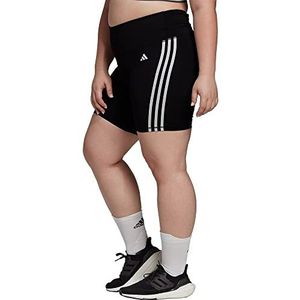 adidas Training Essentials 3-Stripes High-Waisted Shorts (oversized) - Damesshorts