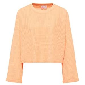 SWIRLY Sweatshirt voor dames, oranje, L