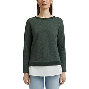 ESPRIT Sweatshirt voor dames, dark green, XS