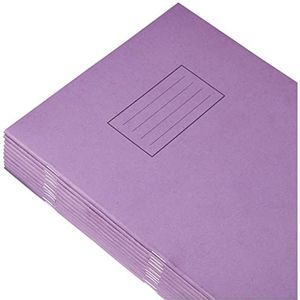 Silvine Oefenboek gelijnd met marge A4 paars (Pack van 10), 9x7