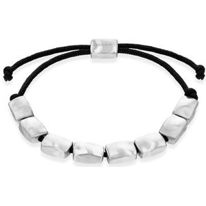 Calvin Klein Heren CK METALLIC WAVES Collectie Armband in roestvrij staal - 35100035, Eén maat, Roestvrij staal, Geen edelsteen
