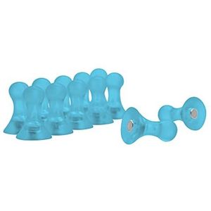 Magneet Expert® kleine fruitige gekleurde Skittle magneten - lichtblauw (20 stuks van 12)