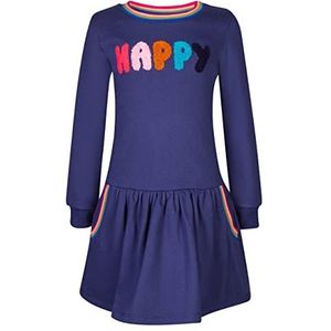 Happy Girls meisjesjurk kinderjurk, Donkerblauw, 98