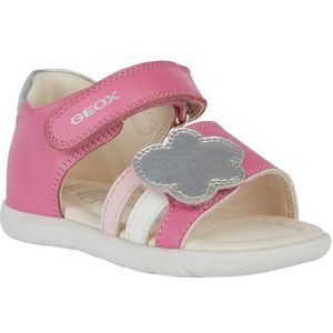 Geox Baby meisje B Alul Girl A sandaal, Dk Roze Zilver, 24 EU