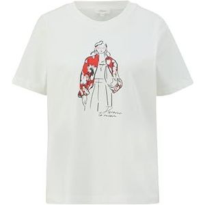 s.Oliver Dames T-shirt met print op de voorkant, 02d0, 32