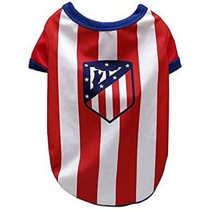 Atletico de Madrid T-shirt voor honden of katten, 7 maten beschikbaar, uitrusting, maat XS, hoge kwaliteit, officieel product (CyP Brands)