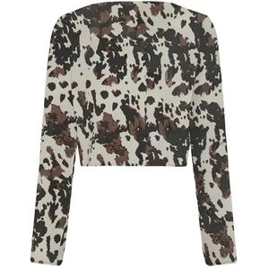 Onlnova Life Vis L/S Hailey Tie Top, Chocolate Lab, XL
