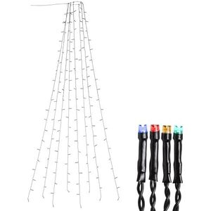 EGLO Led-kerstboomverlichting voor binnen en buiten, kleurrijke wartellichtketting kerstboom, lichtnet met kabel, 2 m
