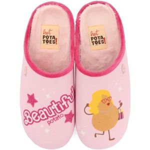 Gioseppo - Glenville - Pantoffels - Roze - Gerecycled Polyester - Natuurrubber Zool