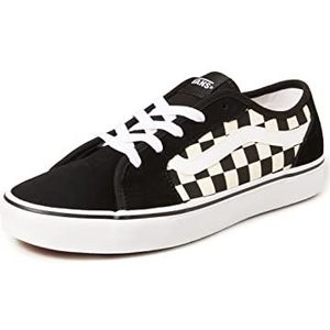 Vans schoenen zwart wit geblokt hotsell