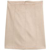 TOM TAILOR - Kokerrok - Beige - Knielengte - Aansluitende Pasvorm