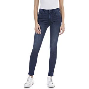 Replay Dames Jeans Luzie Skinny-Fit met Power Stretch, Dark Blue 007 (blauw), 23W / 32L, donkerblauw 007, 23W / 32L