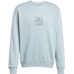 adidas Uniseks-Volwassen Terrex Graphic Crew, magic grey, S