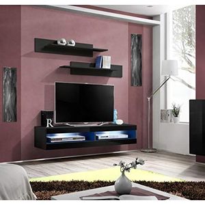Homemania TV-kast, spaanplaat, MDF, zwart, 160 x 40 x 30 cm