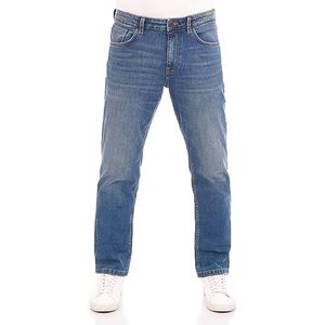TOM TAILOR Marvin Straight Jeans voor heren, 10113 - Clean Mid Stone Blue Denim, 30W x 36L