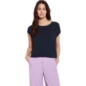 Street One Mat-Mix Shirt, blauw (deep blue), 40