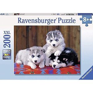 Ravensburger - Kinderpuzzel - puzzel 200 p XXL - schattige huskies - vanaf 8 jaar - 12823