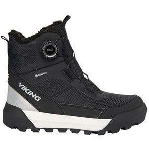 Viking Expower Warm GTX Boa Sneeuwschoenen, uniseks, voor jongens, Zwart, 33 EU