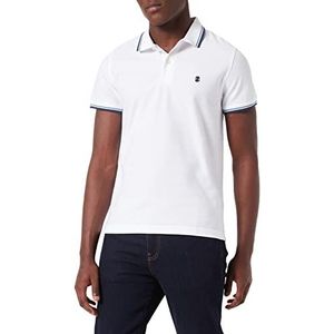 IZOD Heren SOLID Tipping Polo Poloshirt, Wit (White 116), Medium (fabrieksmaat: MD), wit (white 116), M