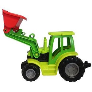 KARPAN - Tractor met schop 57 cm. EN net bouwvoertuigen, meerkleurig (KAR02604)