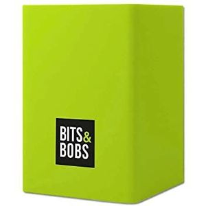 Grafoplás Pennenhouder, groen, silicone, 9,5 x 6,5 x 6,5 cm, perfect voor op het bureau, bits en bobs pop-up design, levendige kleuren