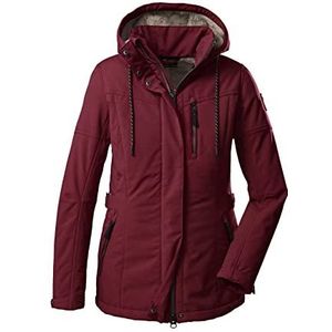 G.I.G.A. DX dames Casual softshelljack met afritsbare capuchon GW 26 WMN SFTSHLL JCKT, dieprood, 42, 38545-000