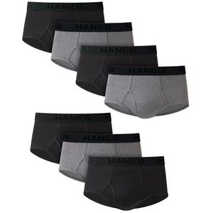 Hanes Ultimate Comfort Flex herenband, meerdere verpakkingen verkrijgbaar, zwart/grijs gesorteerd, 7 stuks, L