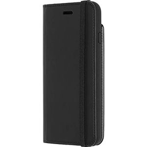 Moleskine - iPhone hoes - klassiek etui in notitieboekstijl silicone met kaartenvakjes en elastiek voor iPhone 6, 6s, 7, 8 - zwart