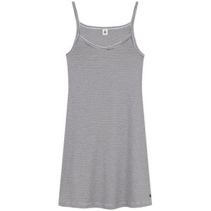 PETIT BATEAU - Gestreept Nachthemd - Blauw/Wit - Katoen