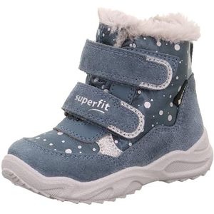 Superfit Glacier warm gevoerde Gore-tex sneeuwlaarzen voor meisjes, Blauw lichtgrijs 8030, 21 EU Breed