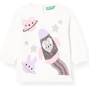 United Colors of Benetton Pullover voor meisjes., Beige 911, 3 Maanden