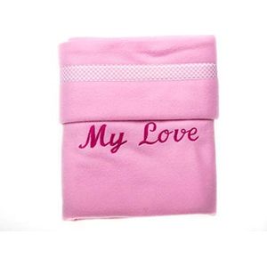 MICHI SC04 Dog Blanket My Love Pink Huisdierdeken
