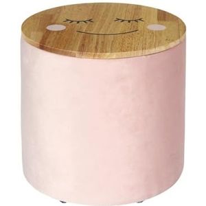 Home Deco Kids - HD7129 - Pouf Rangement Enfant Rose Enfant Deco Chambre d'Enfant Mobilier Enfant