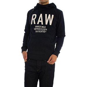 G-Star Art sweatshirt met capuchon, eenkleurig, lange mouwen, heren - - Large