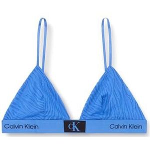 Calvin Klein Dames ongevoerde driehoek, verblindend blauw, L, Dazzling Blauw, L
