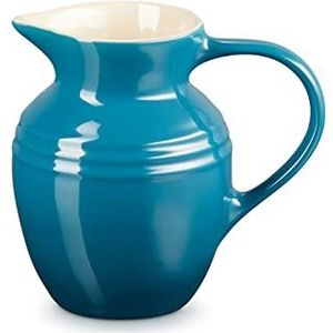 Le Creuset Ontbijtkan van aardewerk, 600 ml, 550 gram, diep groenblauw