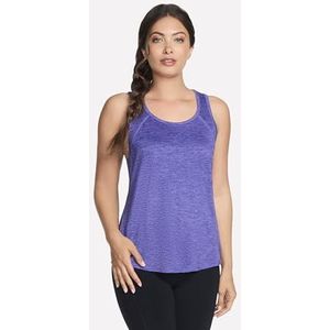 Skechers Dames Go Dri Performance Tank Paars M, Paars, M