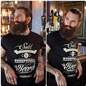 De Bearded Man Company verkocht aan de man met het uitzonderlijke Beard T-Shirt, Medium, Black, Black1 Units