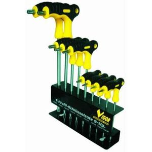 Vigor 38937-10 Serie 9 CrV Torx schroevendraaier met T-greep