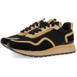 Gioseppo - Rukaj Sneakers - Zwart - Mix van Materialen - Lichte Eva-zool