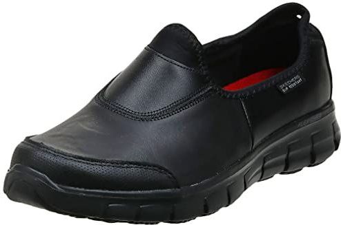 Skechers - Work Relaxed Fit - Sneakers - Zwart - Synthetisch - Antislip