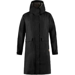 Fjallraven 14500131-550 Vardag Rain Parka W Jacket Dames Black Maat M