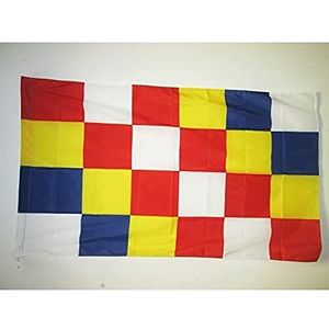 Provincie Antwerpen Vlag 150x90 cm voor een paal - Antwerpense vlaggen 90 x 150 cm - Banner 3x5 ft met gat - AZ FLAG