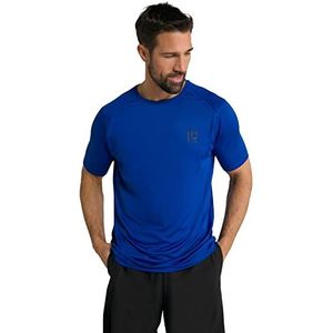 JP 1880 Jay-pi Flexnamic T-shirt met halflange mouwen voor heren, Luxe Blue, 5XL plus
