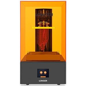 3D-printer, kunsthars, 3D-printer, oranje 4K, fotopolymerisatie, 3D-printer met 14 cm (5,5 inch), 4 K, parallelle verlichting, grote afdrukgrootte 12 cm x 2,68 x 7,48 cm
