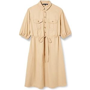 French Connection Dames Elkie Twill Jurk Casual, Wierook, L