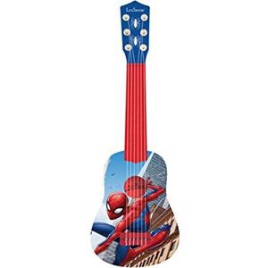 Lexibook K200SP_01 Marvel Spider-Man Peter Parker Mijn eerste gitaar, 6 nylon koorden, 53 cm, handleiding inclusief, blauw/rood