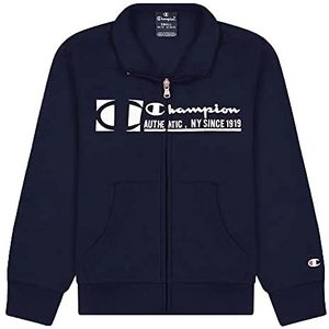Champion Graphic Shop Full Zip Sweatshirt voor kinderen en jongeren, Navy Blauw, 3-4 Jaar